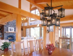 Post and Beam Dining Room