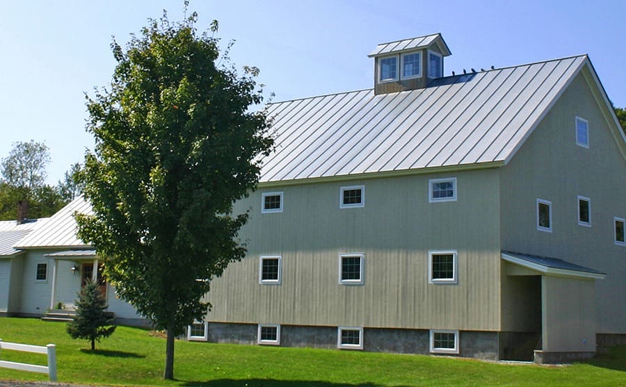 Barn Style Addition With Metal Roof