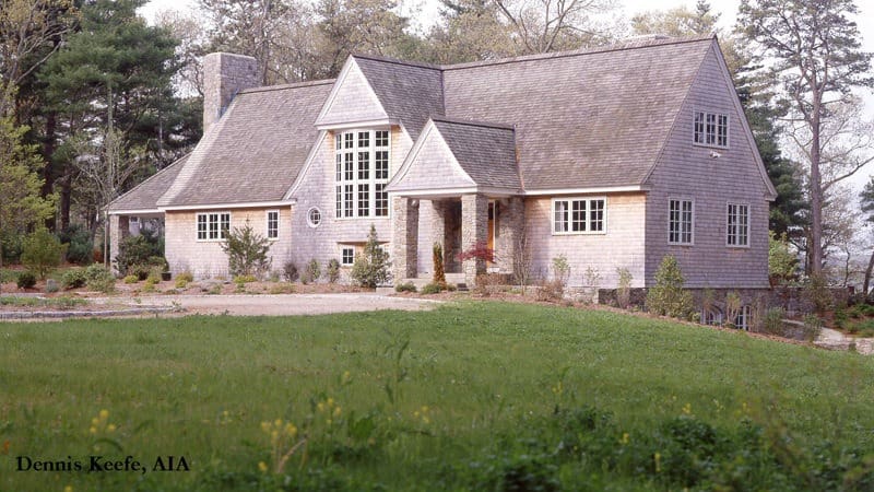 post and beam house without dormers