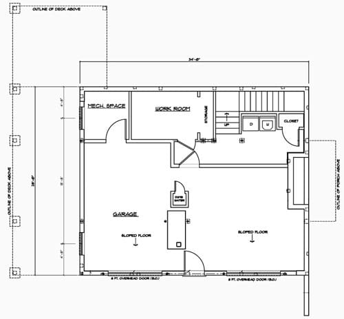 TImber Frame Carriage House Plan