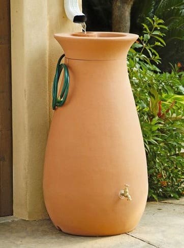 decorative rain barrel