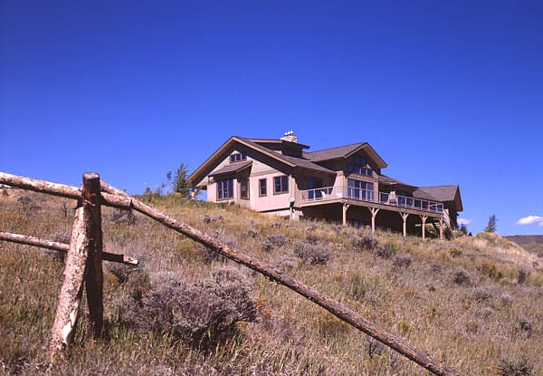 timber frame home in colorado