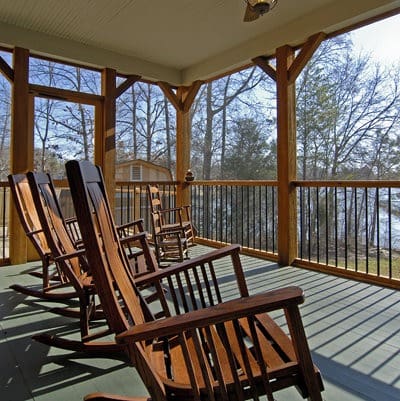 Lake Wylie T00264 exterior view from deck over water