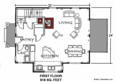 Cottage I- First Floor Plan