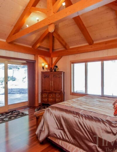 Hancock, MD (T00695) bedroom with sliding doors out to patio