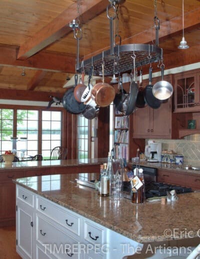 Chestertown, MD (4154) kitchen with large island with grill range and dining room beyond