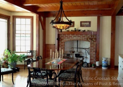 Chestertown, MD (4154) dining room with large brick fireplace