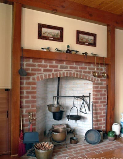 Chestertown, MD (4154) brick fireplace