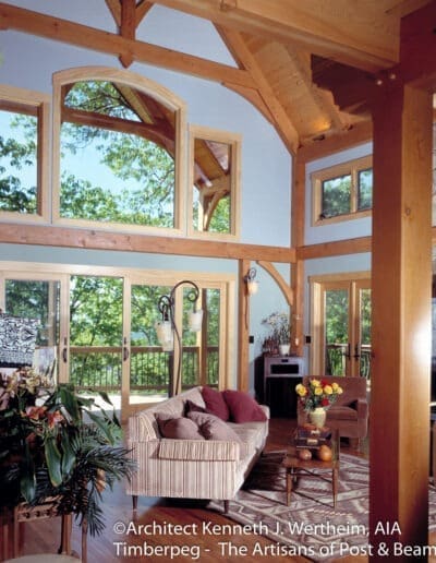 Mills River, NC (6049) great room with window wall