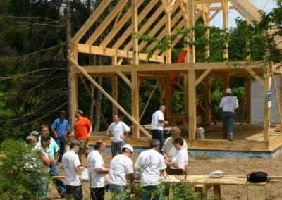 Habitat For Humanity, VT (T00212) timber frame construction