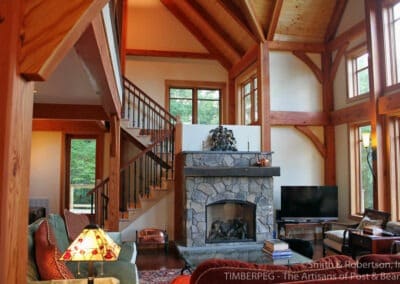 Wintergreen, VA (T00469) great room with stone fireplace