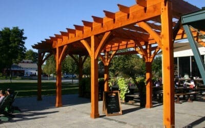 Harpoon Brewery Pergola