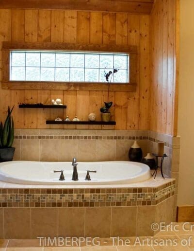 Normandy Glenn, NC (5787) bathroom featuring separate shower and bathtub