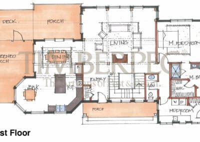 Seneca View Main Level (T00628) first floor plan