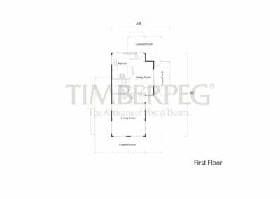 Hatteras 1500 first floor plan