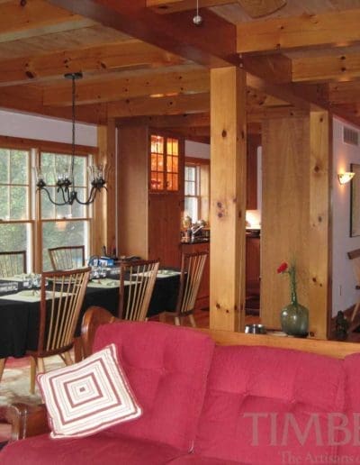 Sassafras River (5166) interior view of main floor, looking towards the dining area and kitchen