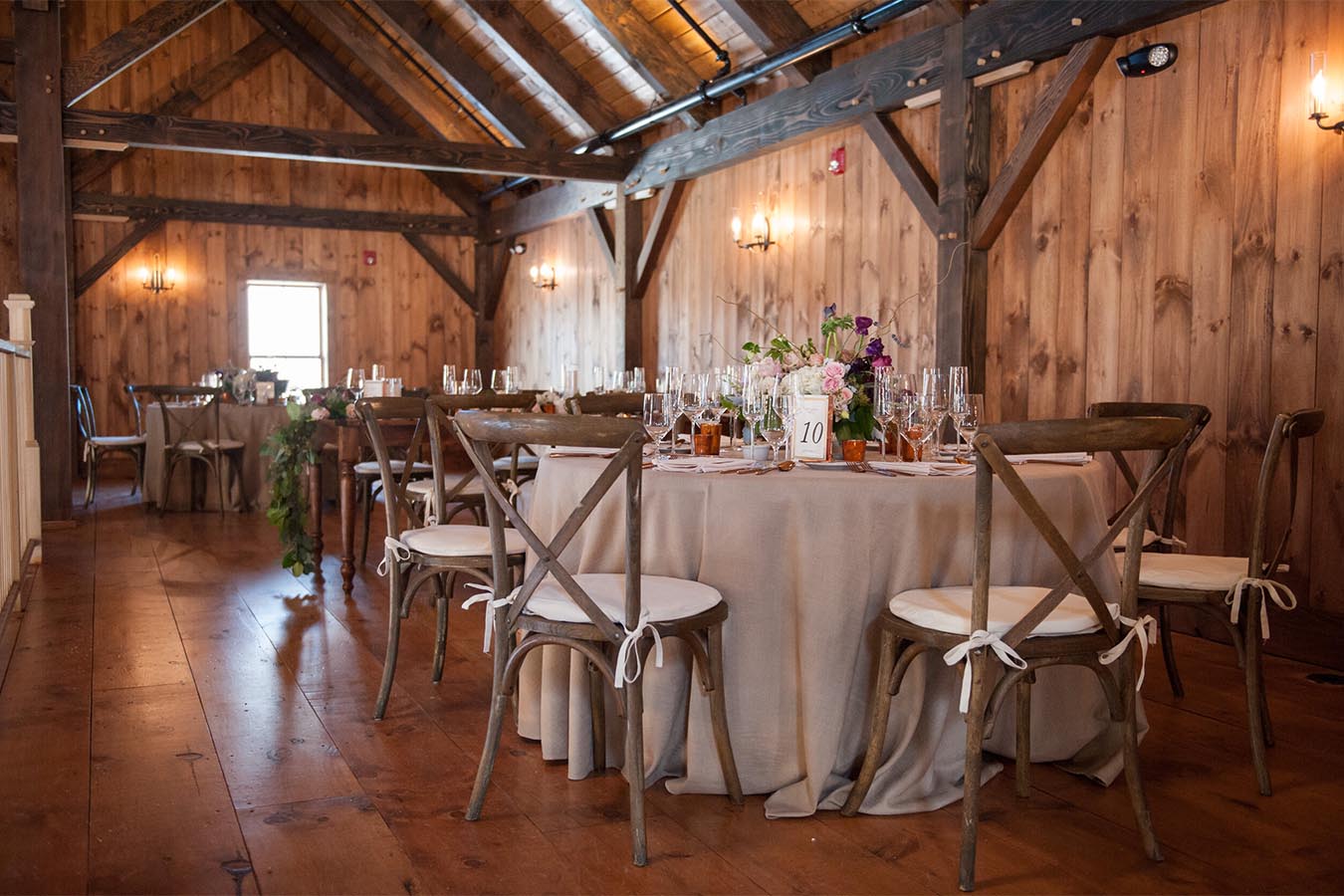 Wedding Barn decorated for an event