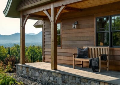 Bretton Woods Cottage exterior front porch view