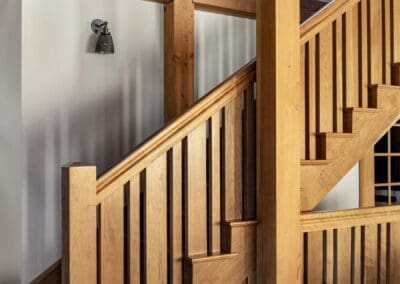 Wooden stairway