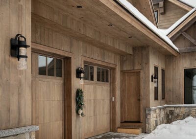 Tecumseh Ski Cabin garage exterior