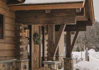 Tecumseh Ski Cabin front exterior